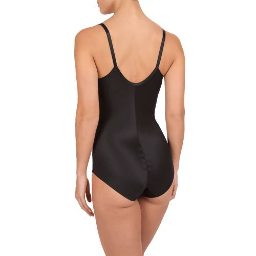 Conturelle 82022 Body modellante senza coppe SOFT TOUCH dietro nero set con reggiseno